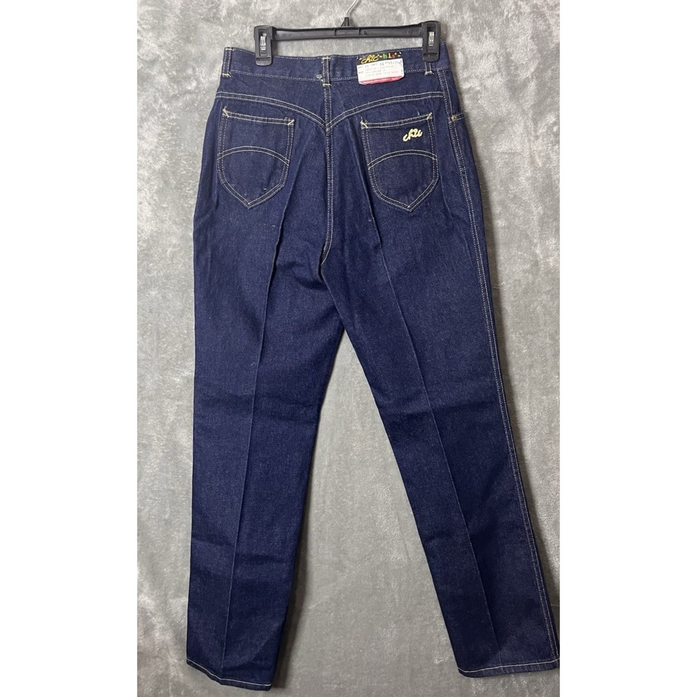 NWT'S‎ Vintage Chic Jeans 15/16 Straight High Rise Denim Dark Blue